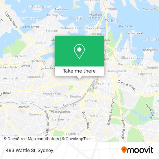 483 Wattle St map