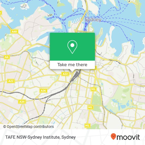 TAFE NSW-Sydney Institute map