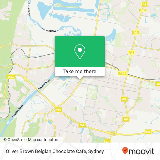 Mapa Oliver Brown Belgian Chocolate Cafe