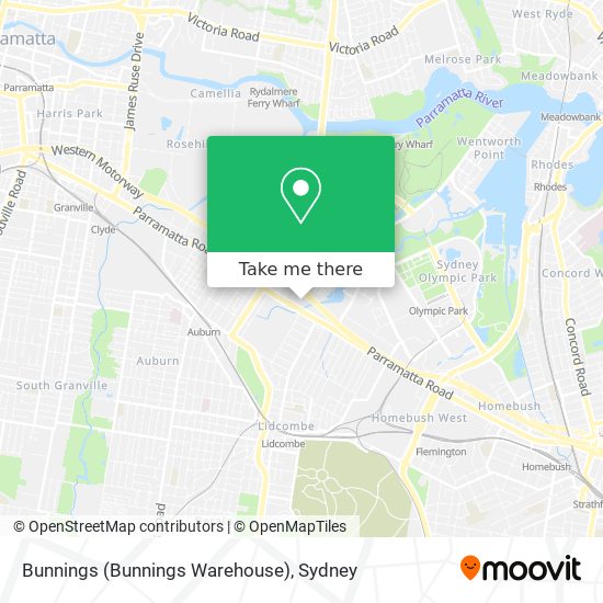 Bunnings (Bunnings Warehouse) map