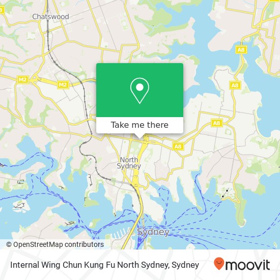 Mapa Internal Wing Chun Kung Fu North Sydney