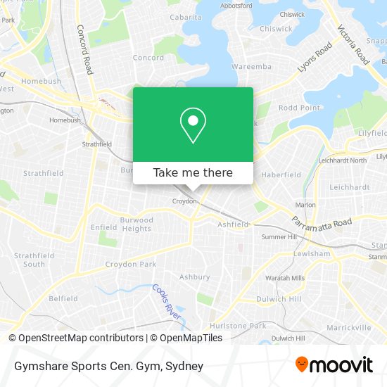 Mapa Gymshare Sports Cen. Gym