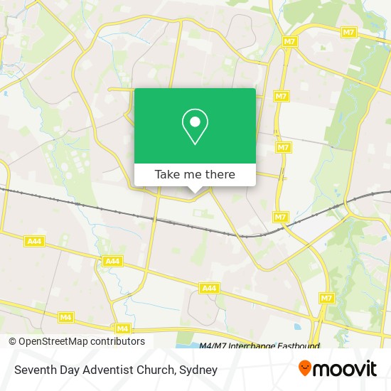 Seventh Day Adventist Church map