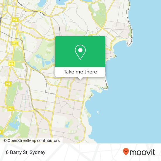 Mapa 6 Barry St