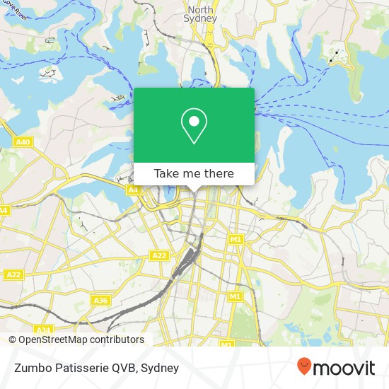Zumbo Patisserie QVB map