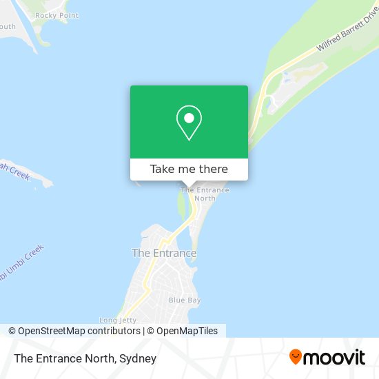 The Entrance North map