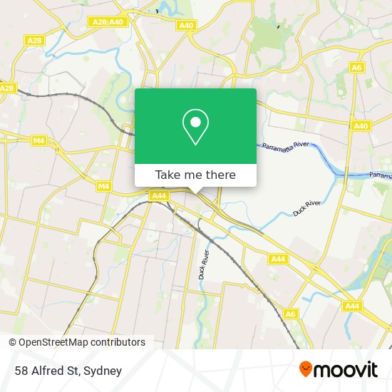 Mapa 58 Alfred St