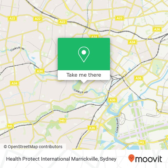 Mapa Health Protect International Marrickville