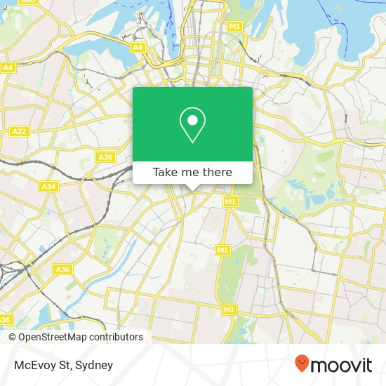 McEvoy St map