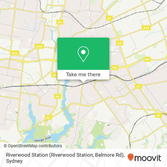 Riverwood Station (Riverwood Station, Belmore Rd) map