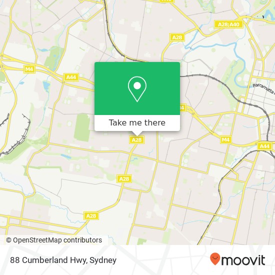 88 Cumberland Hwy map