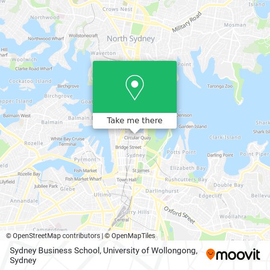 Mapa Sydney Business School, University of Wollongong