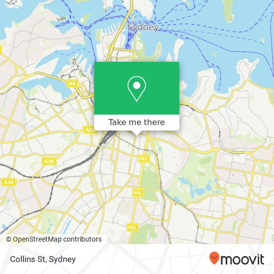 Collins St map