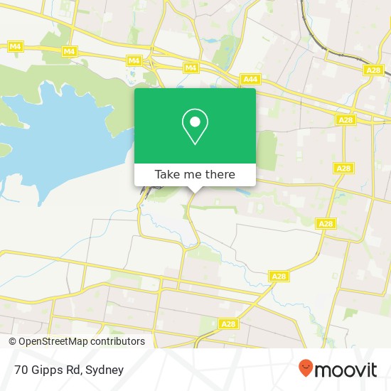 70 Gipps Rd map