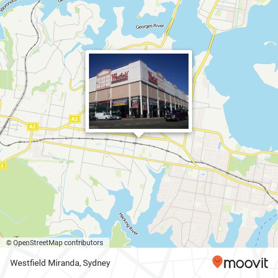 Westfield Miranda map