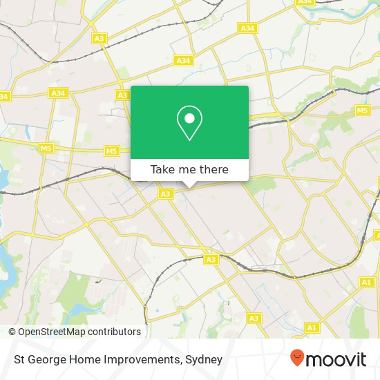 St George Home Improvements map