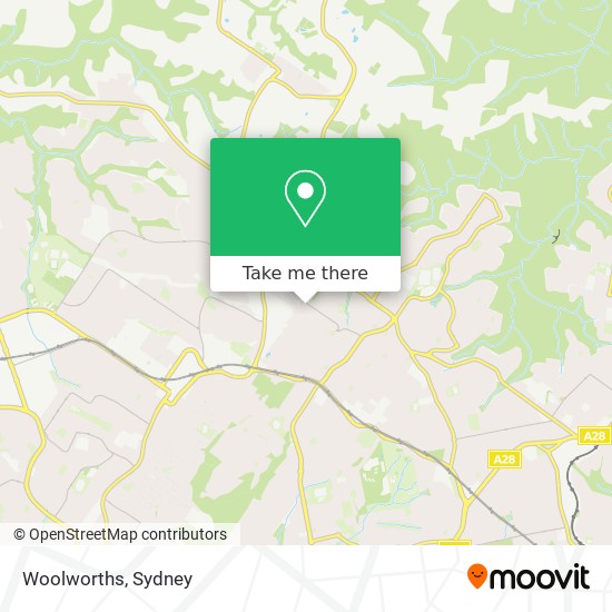 Mapa Woolworths