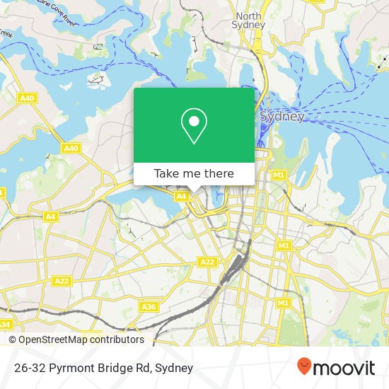 26-32 Pyrmont Bridge Rd map