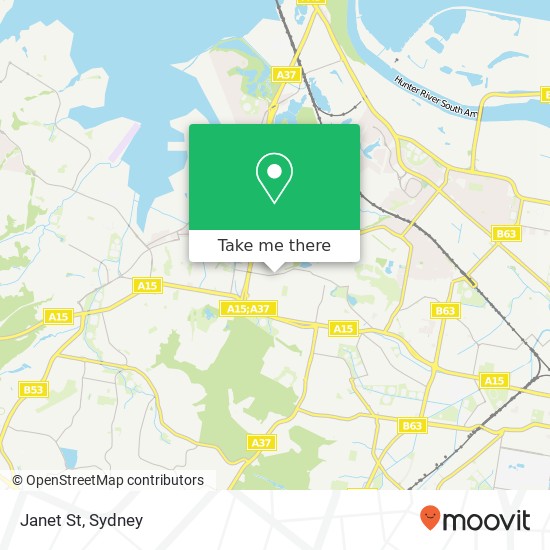 Mapa Janet St