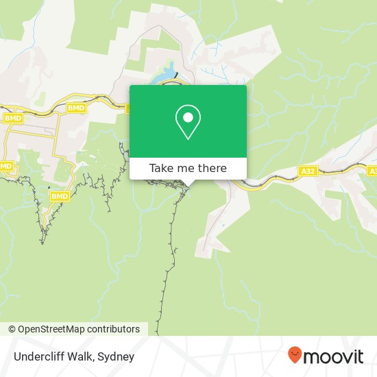 Undercliff Walk map