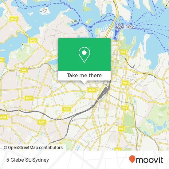 5 Glebe St map