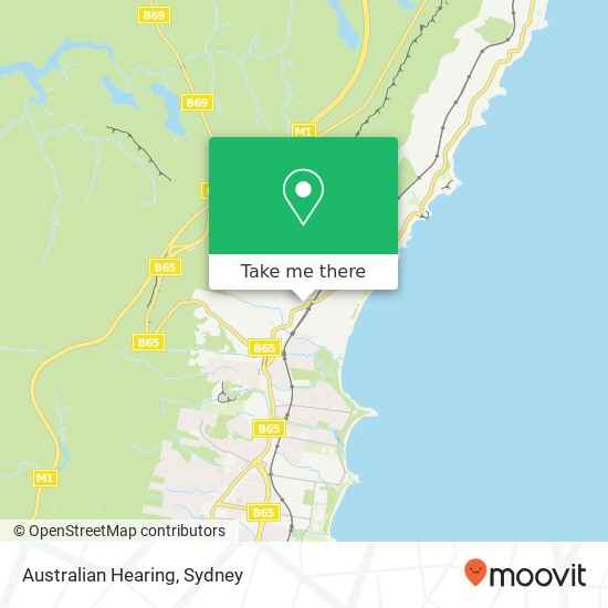 Mapa Australian Hearing