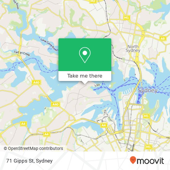 71 Gipps St map