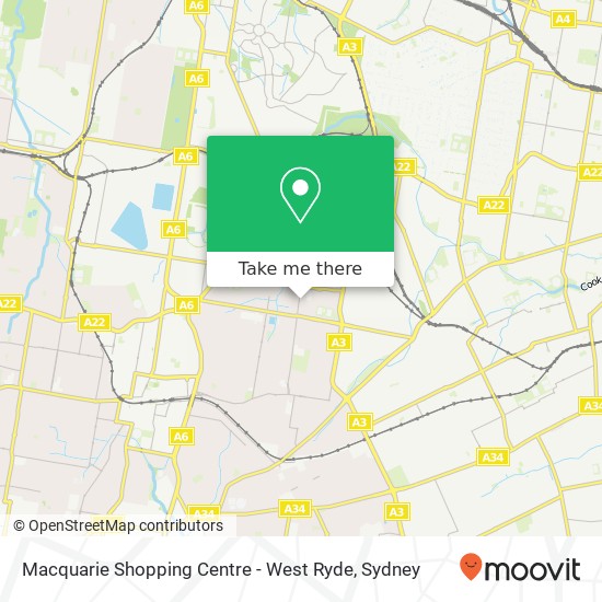 Macquarie Shopping Centre - West Ryde map