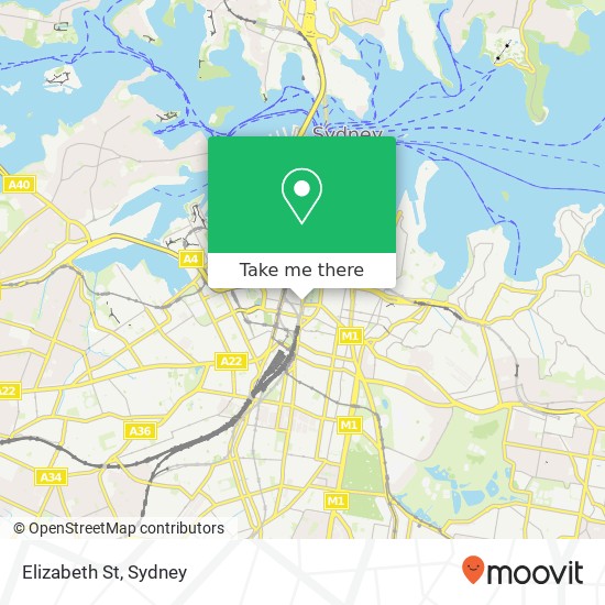 Elizabeth St map