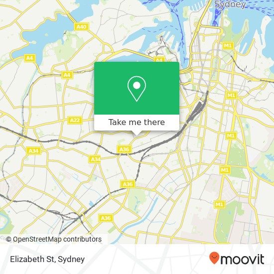 Elizabeth St map