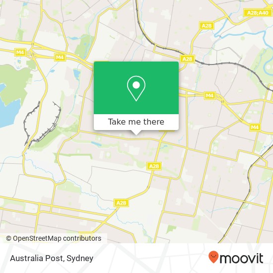 Mapa Australia Post