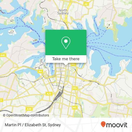 Mapa Martin Pl / Elizabeth St