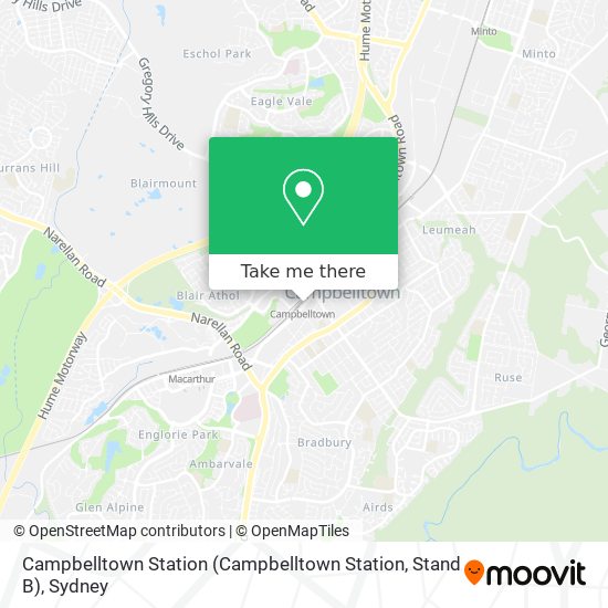 Campbelltown Station (Campbelltown Station, Stand B) map