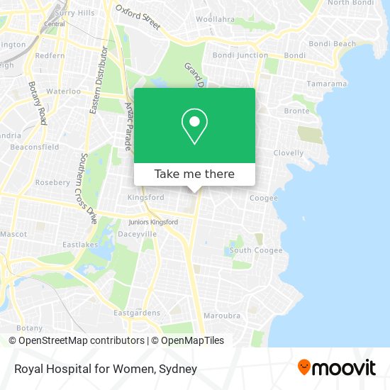 Royal Hospital for Women map