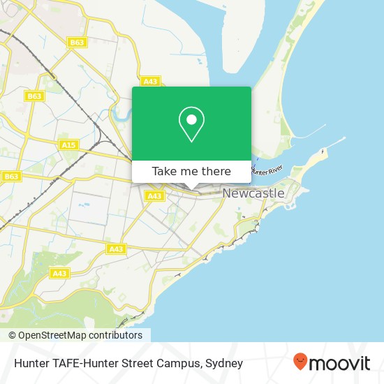 Hunter TAFE-Hunter Street Campus map