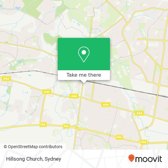 Hillsong Church map
