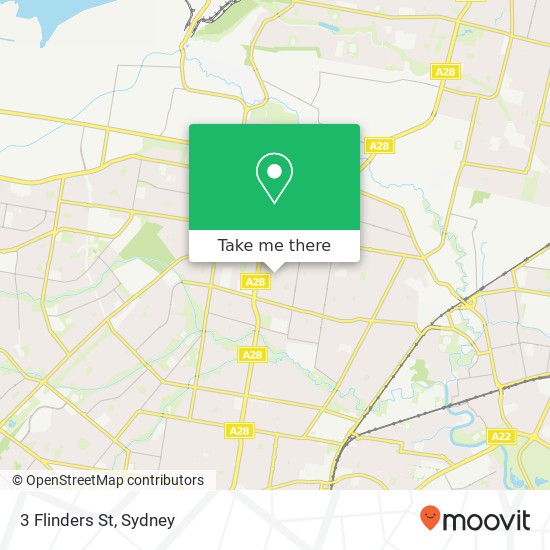 Mapa 3 Flinders St