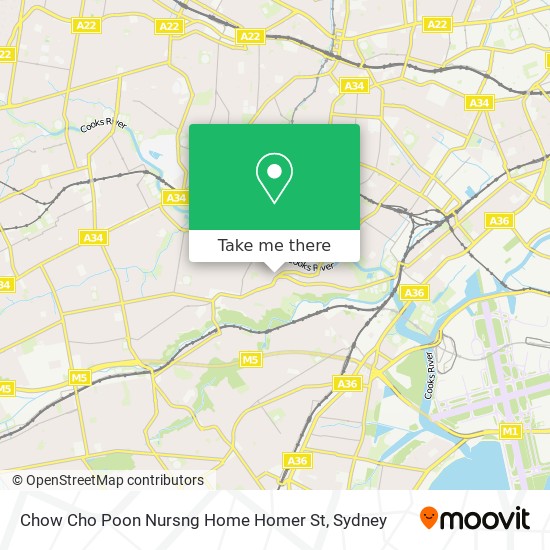 Chow Cho Poon Nursng Home Homer St map