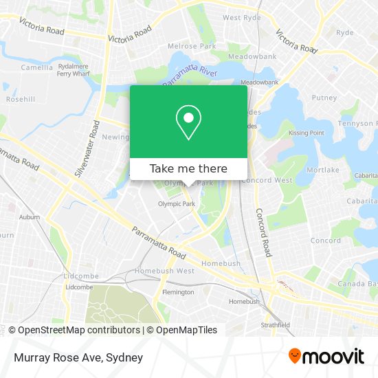 Mapa Murray Rose Ave