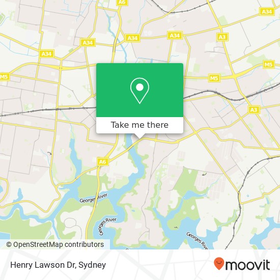 Mapa Henry Lawson Dr