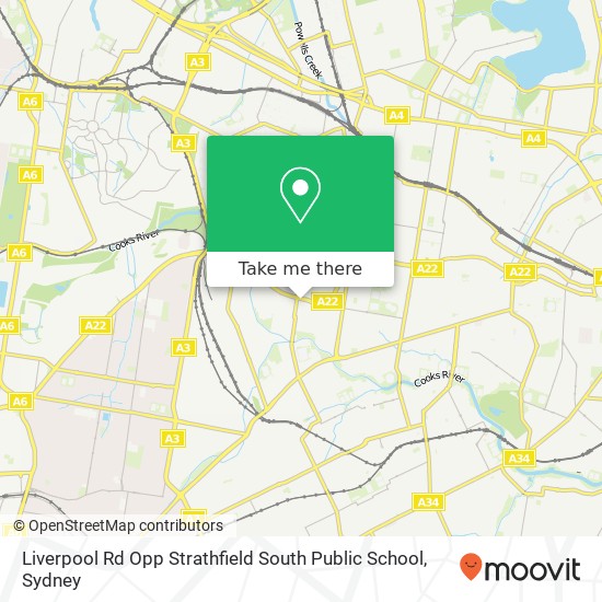 Liverpool Rd Opp Strathfield South Public School map