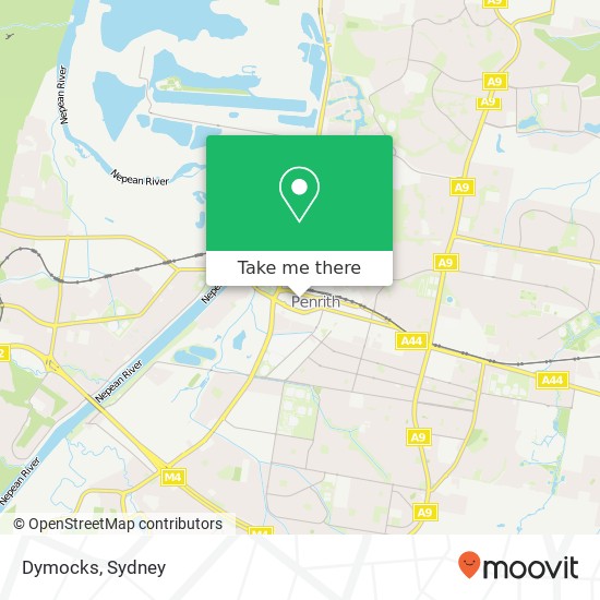 Dymocks map