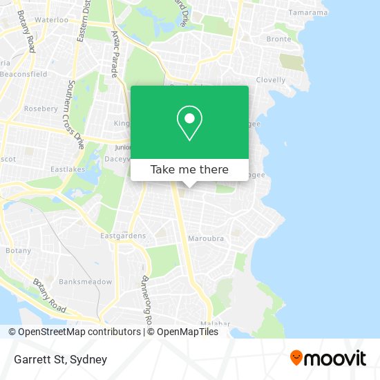 Garrett St map