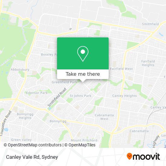 Canley Vale Rd map