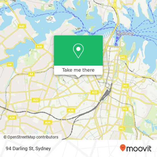 94 Darling St map
