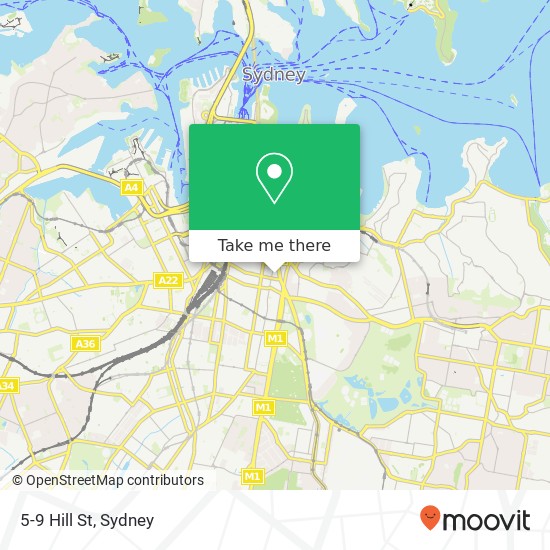 5-9 Hill St map