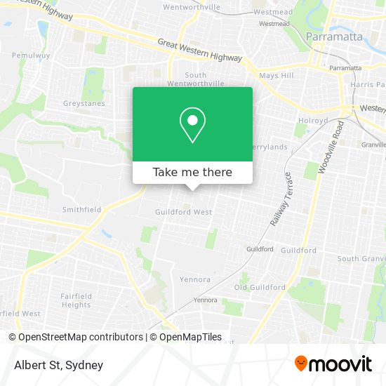 Albert St map