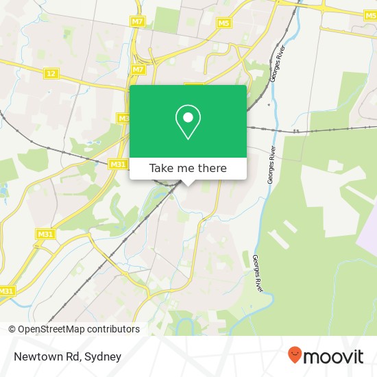 Newtown Rd map