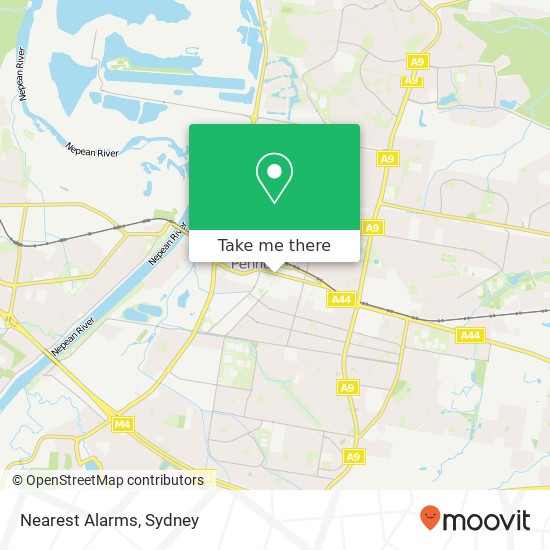 Mapa Nearest Alarms