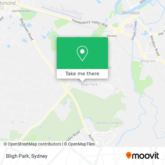 Bligh Park map